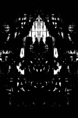 Siyah beyaz monokrom eski grunge vintage eskimiş arka plan soyut antika desenli retro model