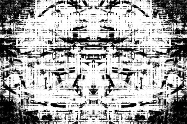 Siyah beyaz monokrom eski grunge vintage eskimiş arka plan soyut antika desenli retro model