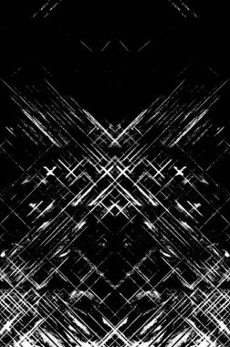 Koyu Grunge Geometrik Deseni