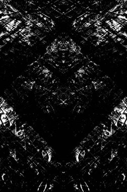 Siyah beyaz monokrom eski grunge vintage eskimiş arka plan soyut antika desenli retro model