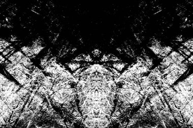 Koyu Grunge Geometrik Deseni