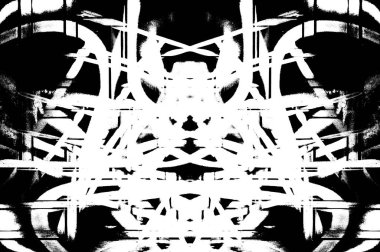 Koyu Grunge Geometrik Deseni