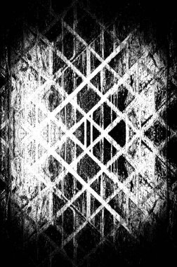 Koyu Grunge Geometrik Deseni