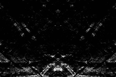 Koyu Grunge Geometrik Deseni