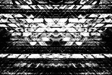 Siyah beyaz monokrom eski grunge vintage eskimiş arka plan soyut antika desenli retro model