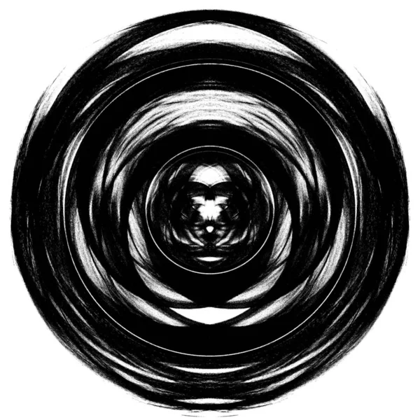 高品質の黒と白の丸い背景グランジテクスチャ — ストック写真