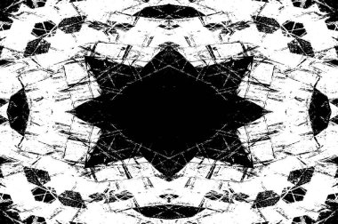 Siyah beyaz monokrom eski grunge vintage eskimiş arka plan soyut antika desenli retro model