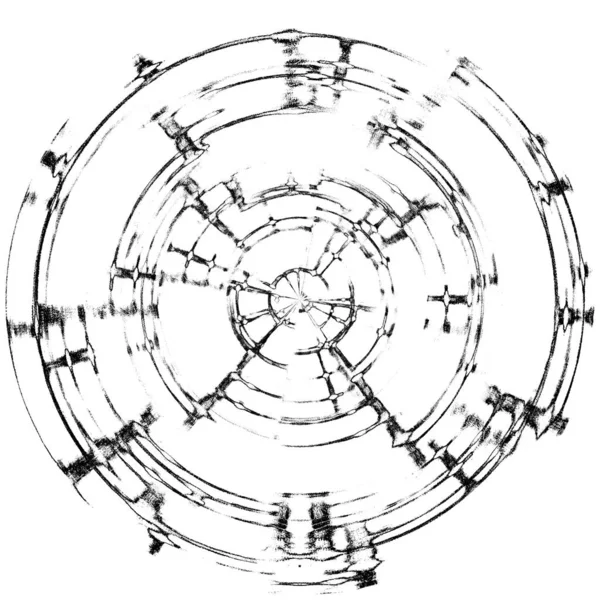 Wysokiej Jakości Czarno Białe Okrągłe Tło Grunge Tekstura — Zdjęcie stockowe