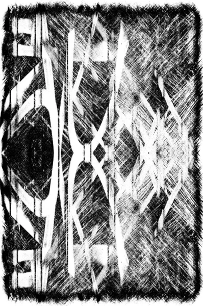 Černá Bílá Monochromatický Starý Grunge Vintage Ošlehaný Pozadí Abstraktní Starožitné — Stock fotografie