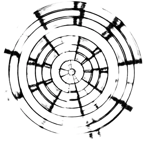 Yüksek Kaliteli Siyah Beyaz Yuvarlak Arka Plan Grunge Doku — Stok fotoğraf