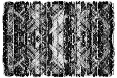 Siyah beyaz monokrom eski grunge vintage eskimiş arka plan soyut antika desenli retro model