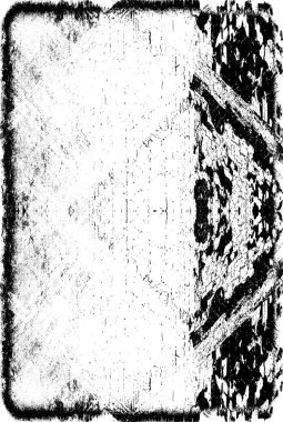 Siyah beyaz monokrom eski grunge vintage eskimiş arka plan soyut antika desenli retro model