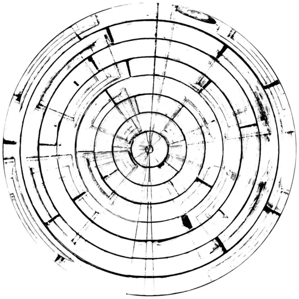 Hochwertige Schwarze Und Weiße Runde Grunge Textur — Stockfoto