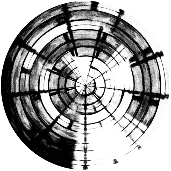 Высокое Качество Черно Белого Круглого Фона Гранж Текстуры — стоковое фото