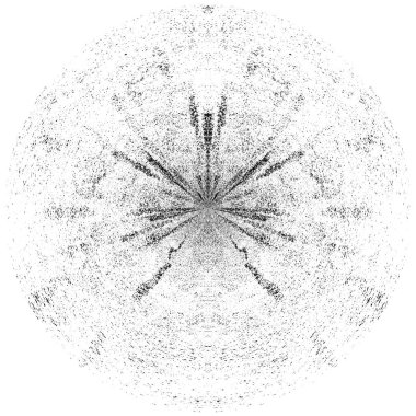 Koyu Grunge Geometrik Deseni