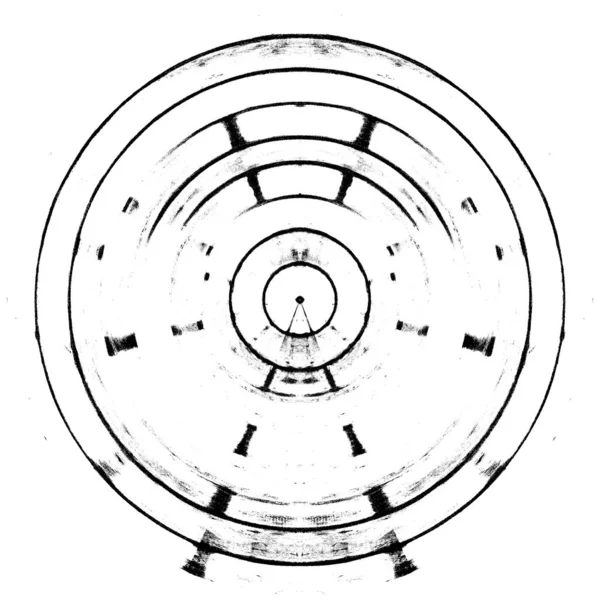 Donker Grunge Geometrische Patroon — Stockfoto