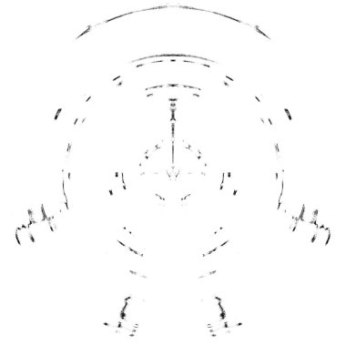 Koyu Grunge Geometrik Deseni