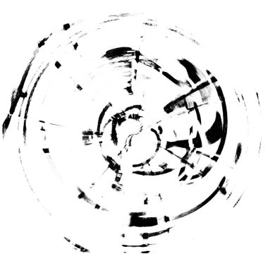 Koyu Grunge Geometrik Deseni