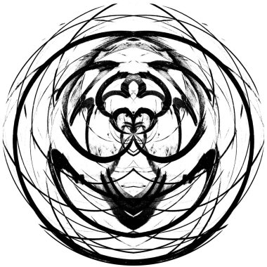 Siyah beyaz monokrom eski grunge vintage eskimiş arka plan soyut antika desenli retro model