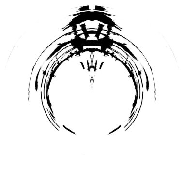 Koyu Grunge Geometrik Deseni