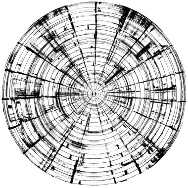Koyu Grunge Geometrik Deseni
