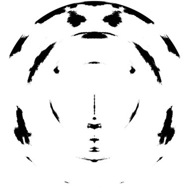 Koyu Grunge Geometrik Deseni