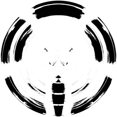 Koyu Grunge Geometrik Deseni