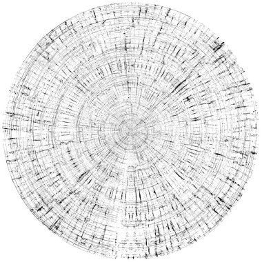 Koyu Grunge Geometrik Deseni