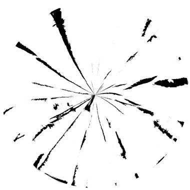 Koyu Grunge Geometrik Deseni