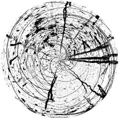 Koyu Grunge Geometrik Deseni