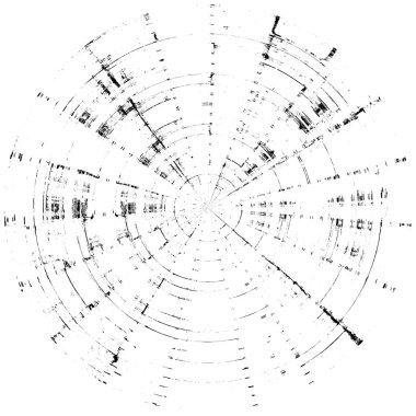 Koyu Grunge Geometrik Deseni
