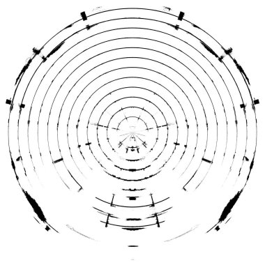 Koyu Grunge Geometrik Deseni