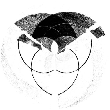 Siyah beyaz monokrom eski grunge vintage eskimiş arka plan soyut antika desenli retro model