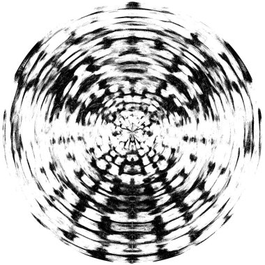 Koyu Grunge Geometrik Deseni