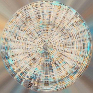 Noktalarda paslı metal desen boya ve gamzeler