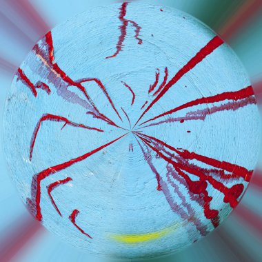 Koyu Grunge Geometrik Deseni