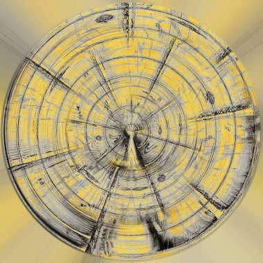 Koyu Grunge Geometrik Deseni