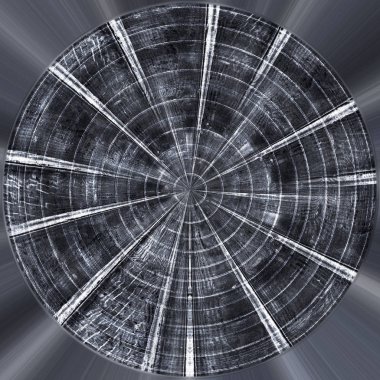 Koyu Grunge Geometrik Deseni