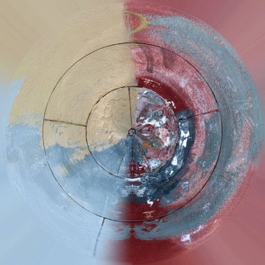 Koyu Grunge Geometrik Deseni