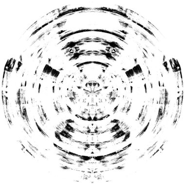 Koyu Grunge Geometrik Deseni