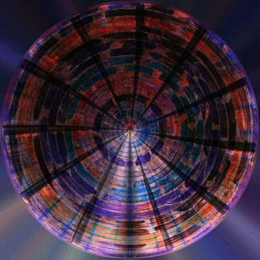 Değişik taşların renkli mozaiği