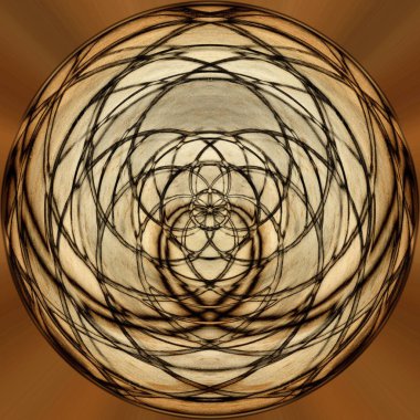 Koyu Grunge Geometrik Deseni