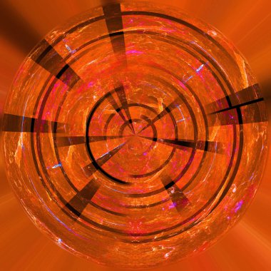 Koyu Grunge Geometrik Deseni