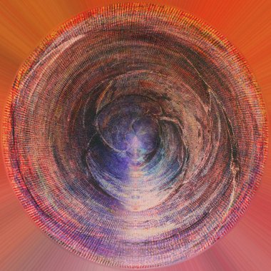 Vintage Stil Elemanları ile Küresel Grunge Arka Plan. Yaşlı Benekli Fon. Renkli Boya Dağınık Desen