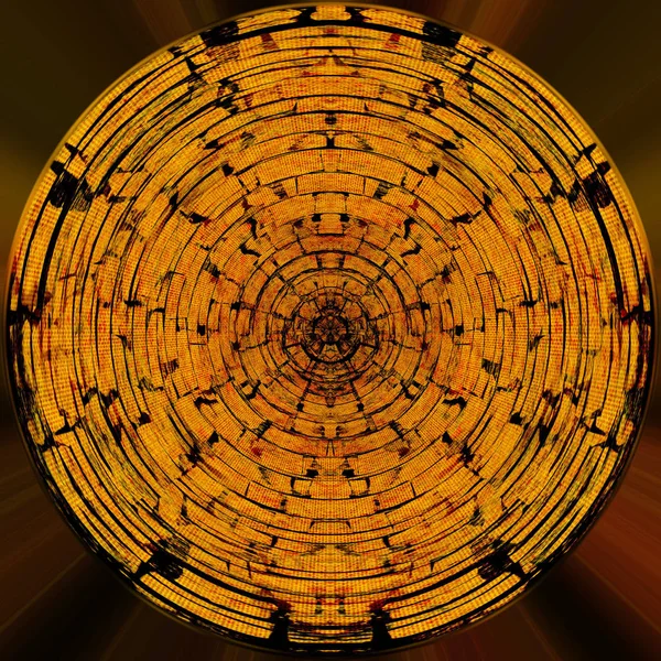 Grunge kleur textuur met symmetrisch patroon — Stockfoto