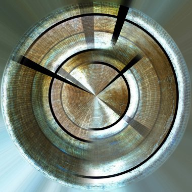 Koyu Grunge Geometrik Deseni