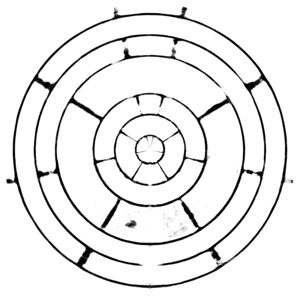 Donker Grunge Geometrische Patroon — Stockfoto