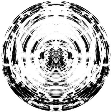 Koyu Grunge Geometrik Deseni