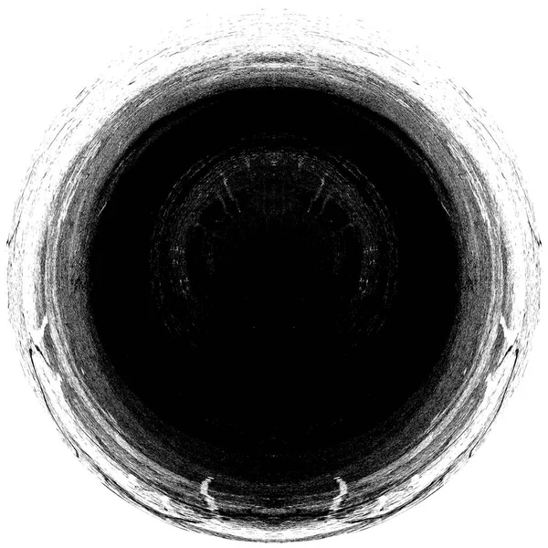 アブストラクトインク ブロット グランジブラックブラシサンプル 白に隔離されたダークペイントストロークテクスチャ オーバーレイ要素 — ストック写真