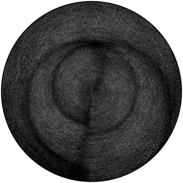 추상적 Black Brush Sample 약자이다 페인트 스트로크 텍스처는 흰색으로 분리되었다 — 스톡 사진